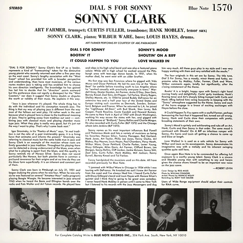 Sonny Clark - Dial S for Sonny