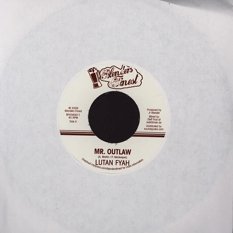 Lutan Fyah / Spruddy - Mr. Outlaw / The man i could be