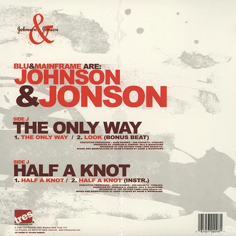 Johnson & Jonson (Blu & Mainframe) - The Only Way
