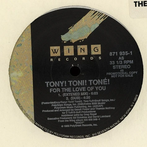 Tony Toni Toné - For the love of you