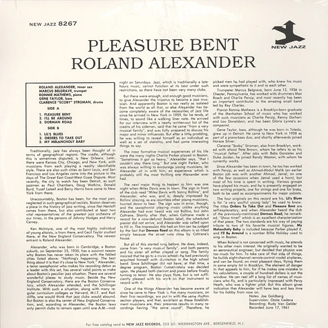 Roland Alexander - Pleasure Bent