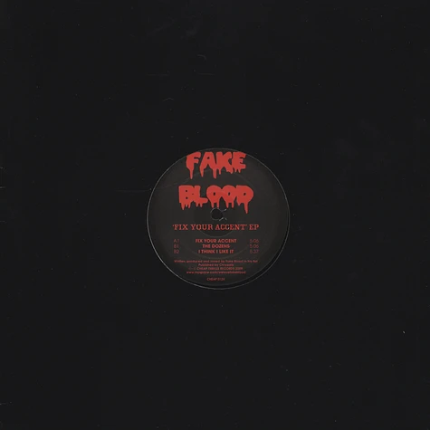Fake Blood - Fix Your Accent EP