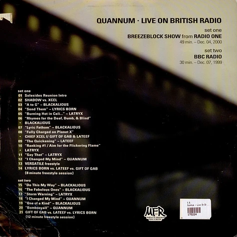 Quannum MC's - Live On British Radio