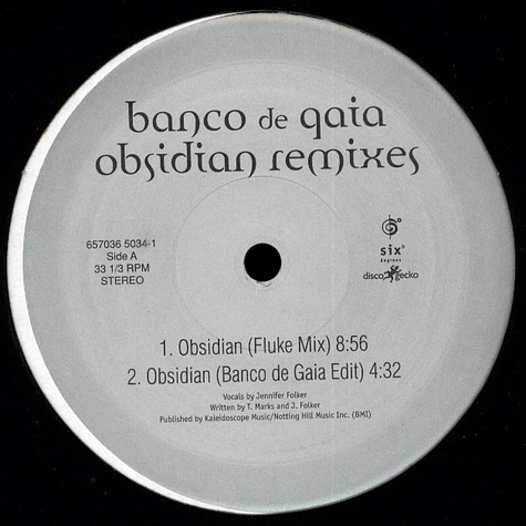 Banco De Gaia - Obsidian (Remixes)