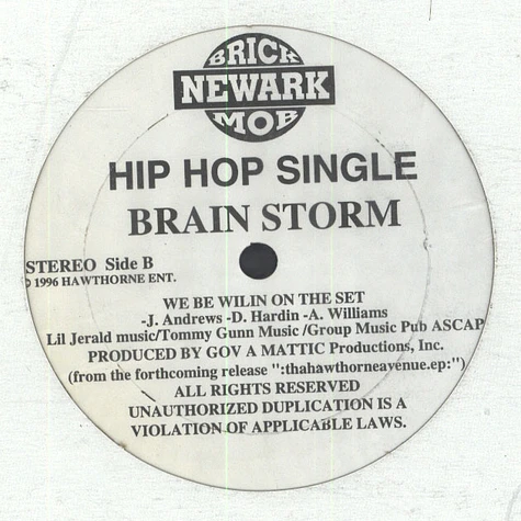Newark Brick Mob - Brain Storm EP