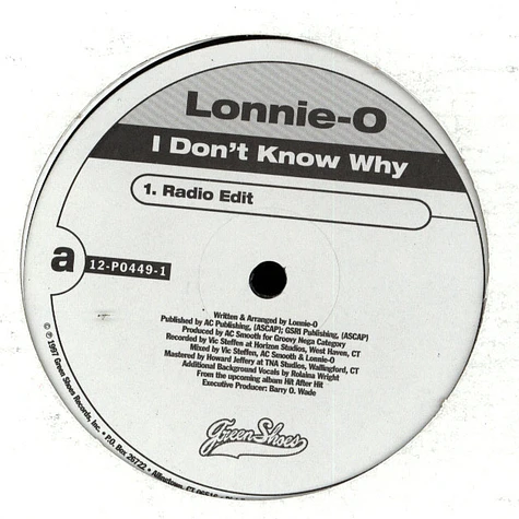 Lonnie-O - I Don't Know Why