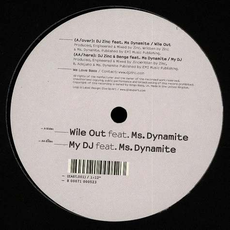 DJ Zinc - Wile Out feat. Ms Dynamite