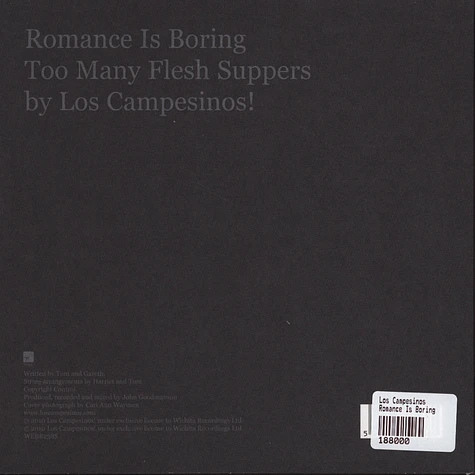 Los Campesinos - Romance Is Boring / Too Many Flesh Suppers