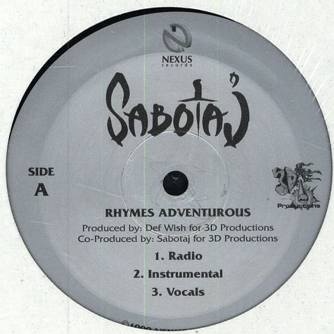 Sabotaj - Rhymes Adventurous
