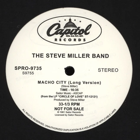 Steve Miller Band - Space Intro / Fly Like An Eagle / Macho City