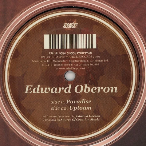 Edward Oberon - Paradise / Uptown