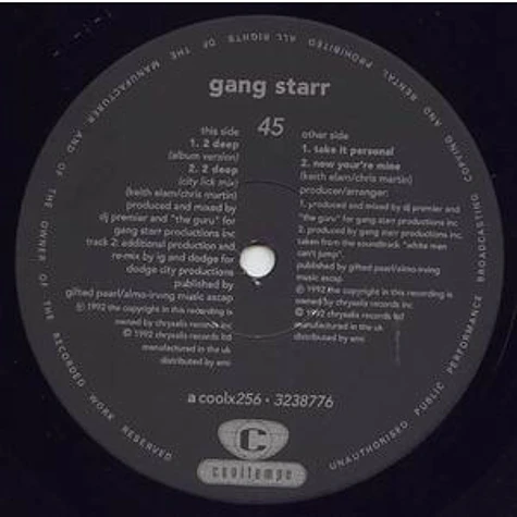 Gang Starr - 2 Deep