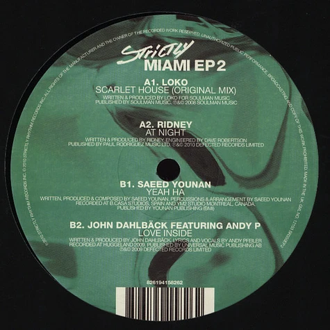 V.A. - Strictly Miami Sampler 2