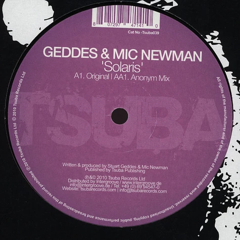 Geddes & Mic Newman - Solaris