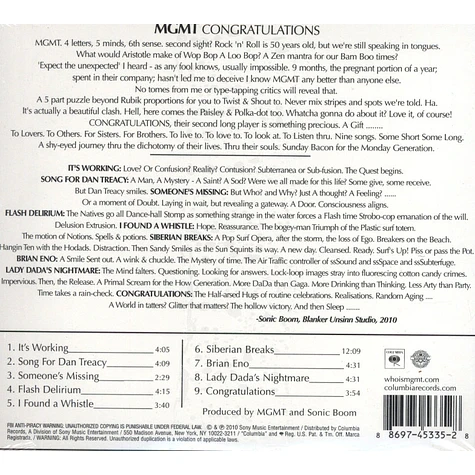 MGMT - Congratulations