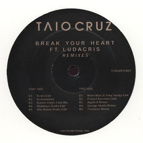 Taio Cruz - Break Your Heart