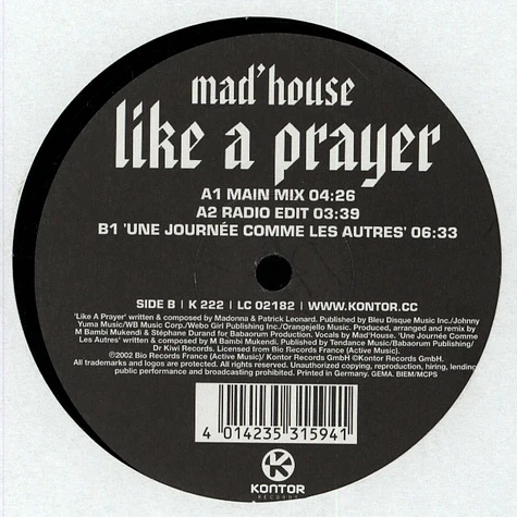 Mad'house - Like A Prayer