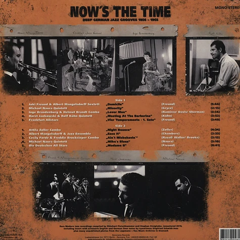 Now's The Time - Deep German Jazz Grooves Volume 1: 1956 - 1965