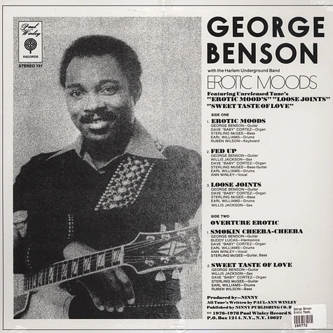 George Benson - Erotic Moods