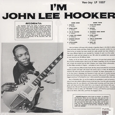 John Lee Hooker - I'm John Lee Hooker