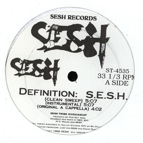 Sesh - Definition: S.E.S.H.