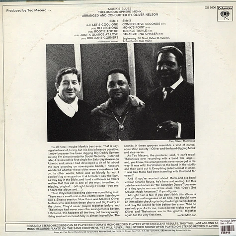 Thelonious Sphere Monk (Thelonious Monk) - Monk's Blues
