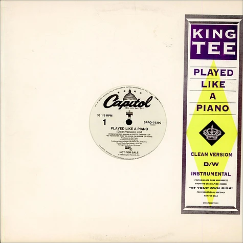 King Tee - Played Like A Piano