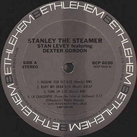 Stan Levey Featuring Dexter Gordon - Stanley The Steamer