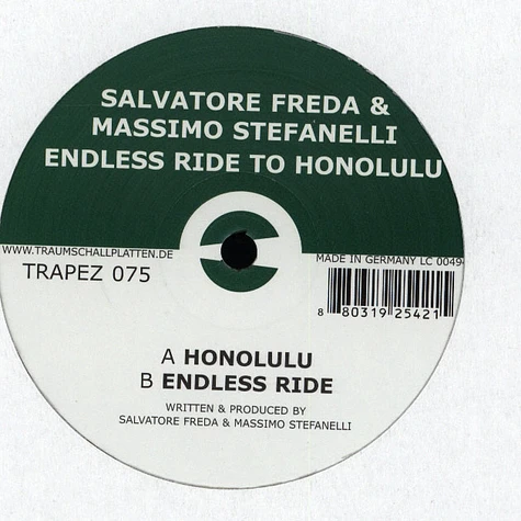 Salvatore Freda & Massimo Stefanelli - Endless ride to Honolulu