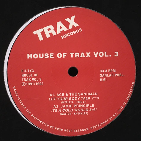 House Of Trax - Volume 3