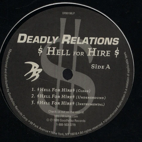 Deadly Relations - Hell For Hire