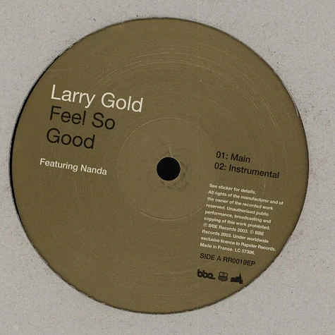 Larry Gold - Feel So Good / Ain't No Stopping Us Now