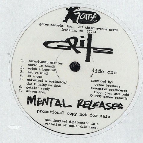 Grits - Mental releases