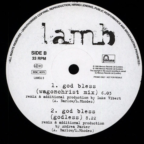 Lamb - God Bless