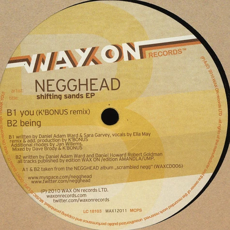 Negghead - Shifting Sands EP