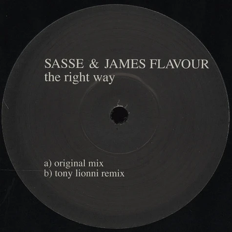 Sasse & James Flavour - The Right Way