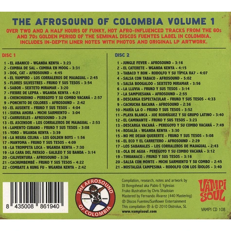 V.A. - Afrosound Of Colombia