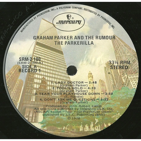 Graham Parker And The Rumour - The Parkerilla