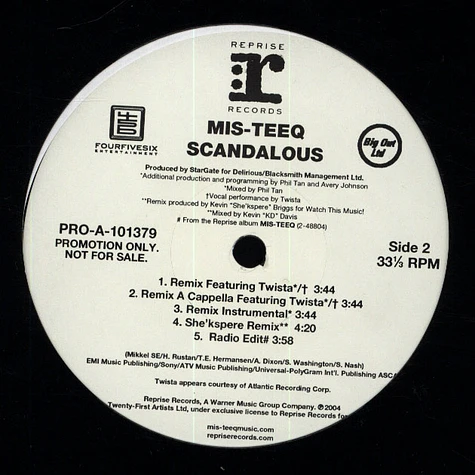 Mis-Teeq - Scandalous remix feat. Twista