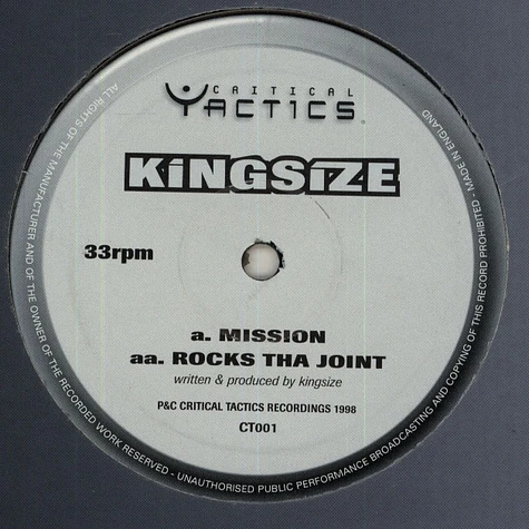 Kingsize - Mission / Rocks Tha Joint