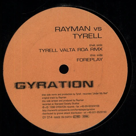 Rayman vs Tyrell - Valta Roa Tyrell Remix
