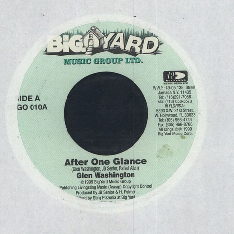 Glen Washington - After One Glance