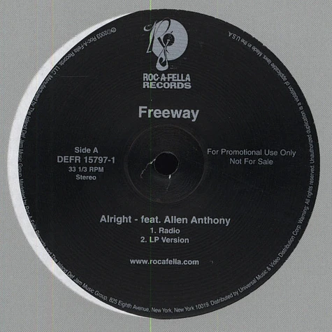 Freeway Feat. Allen Anthony - Alright