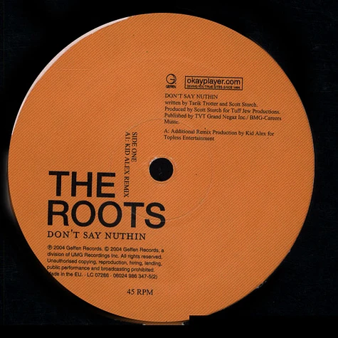 The Roots - Don't say nuthin ( Kid Alex Remix)