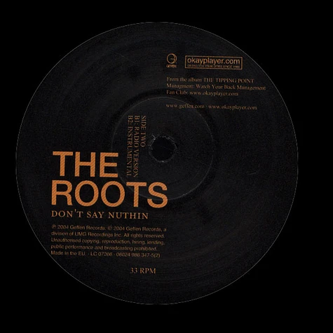 The Roots - Don't say nuthin ( Kid Alex Remix)