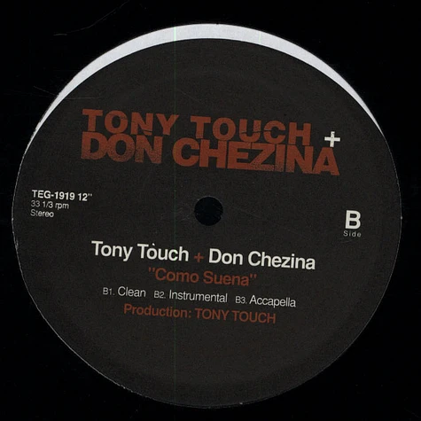 Tony Touch - Say Ay Ay Ay / Como Suena