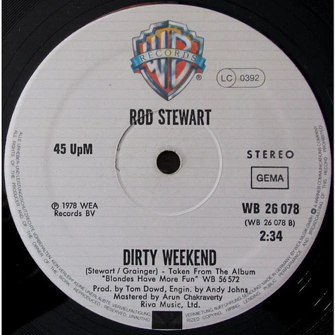 Rod Stewart - Da’ Ya’ Think I’m Sexy