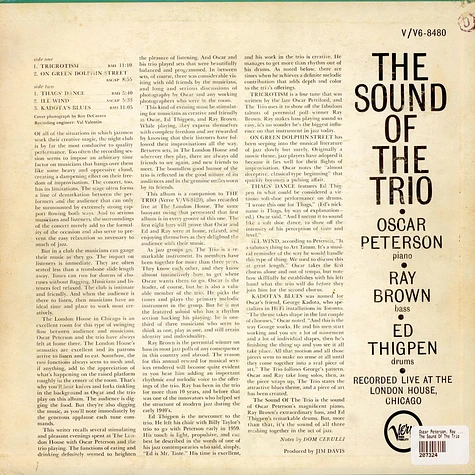 Oscar Peterson, Ray Brown, Ed Thigpen - The Sound Of The Trio