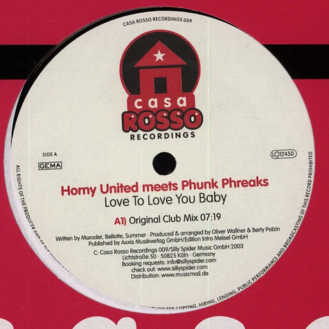 Horny United meets Phunk Phreaks - Love To Love You Baby