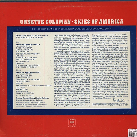 Ornette Coleman - Skies Of America